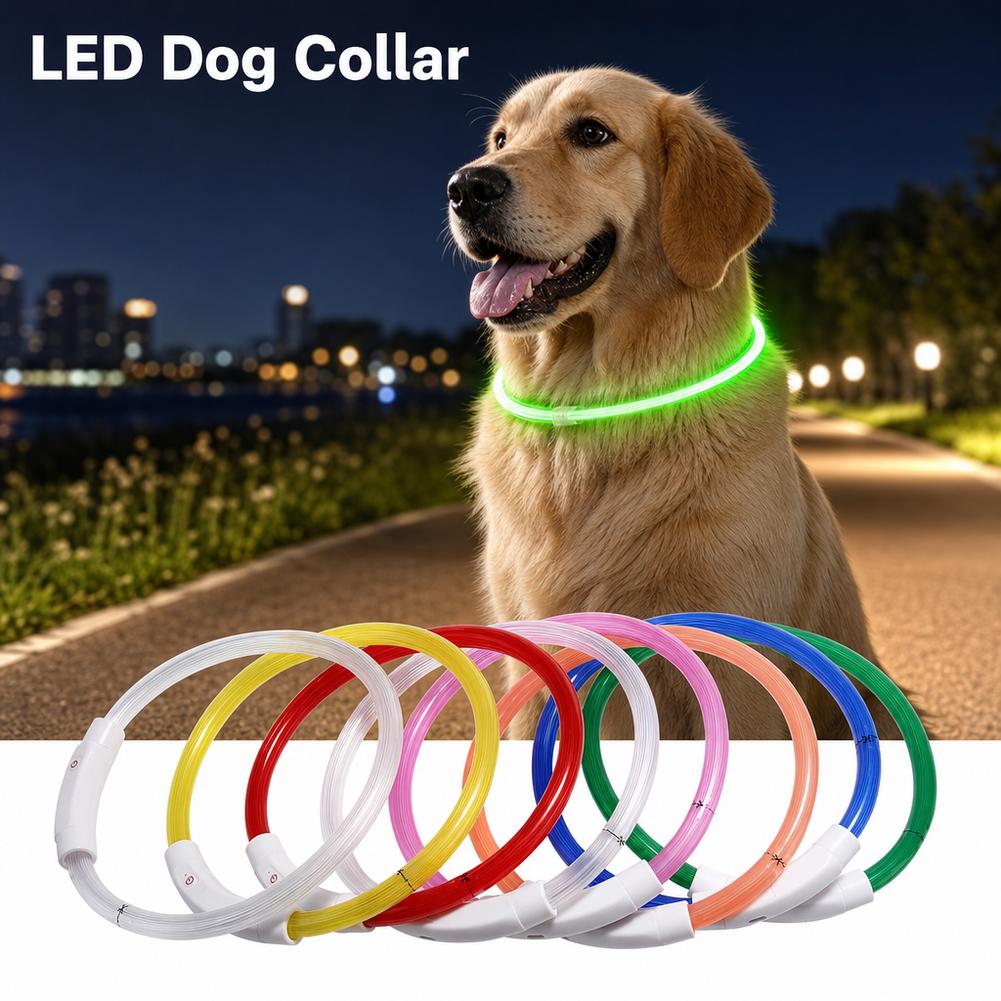 Led Dog Collar Glowing Rechargeable Usb - USB Rechargeable LED Dog Collar Adjustable
