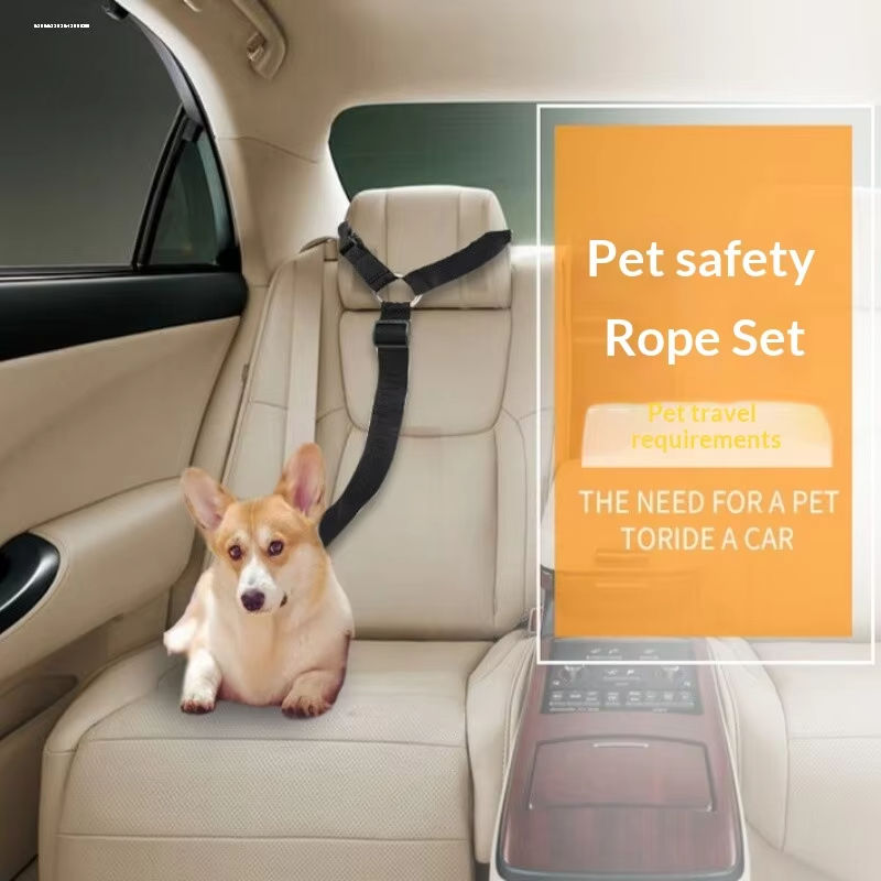 Dog Seat Belt Harness Safety Tether - Adjustable Dog Car Harness Seatbelt with
