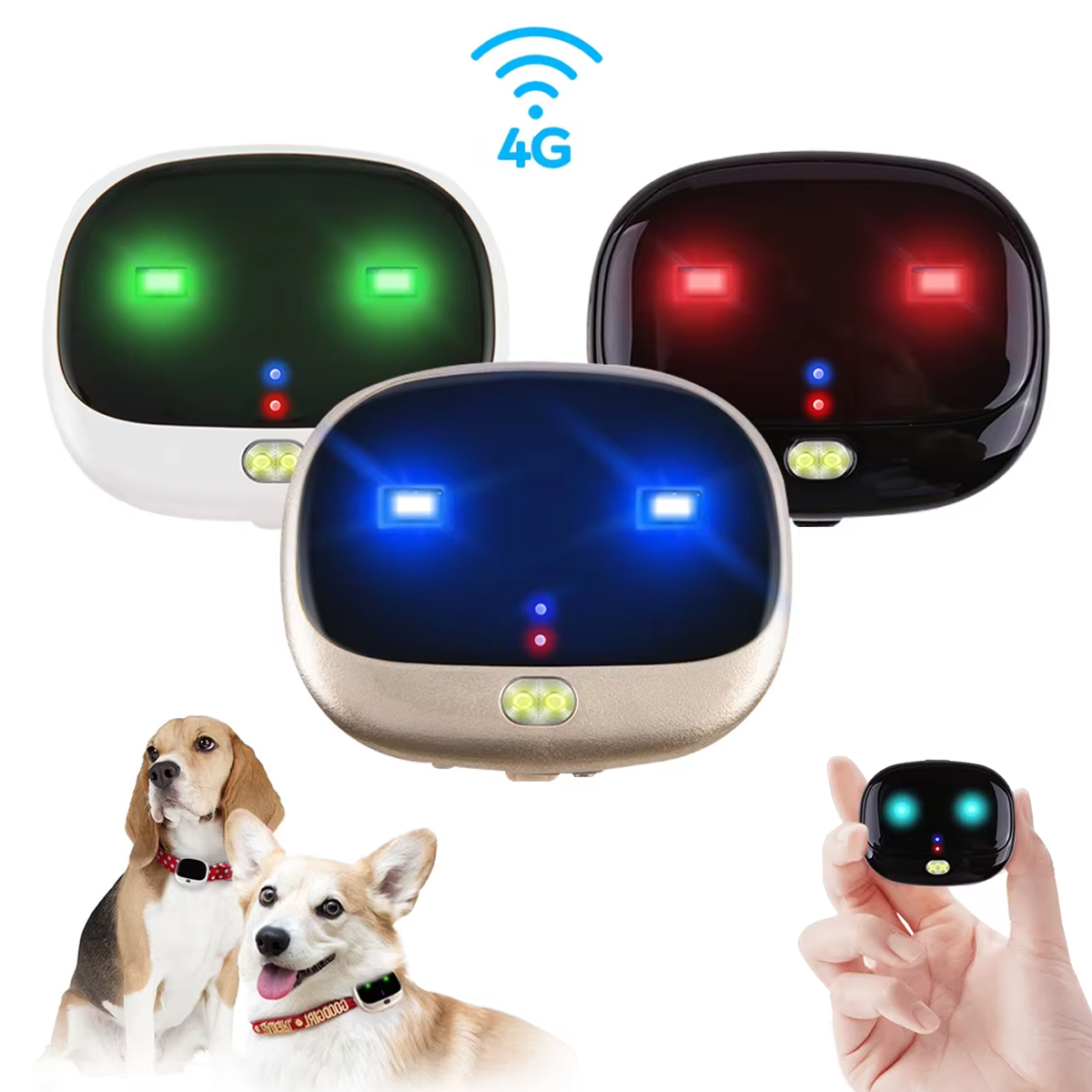 Dog Gps Tracker Collar 4G Waterproof - 4G Waterproof Gps Tracker Pet LED