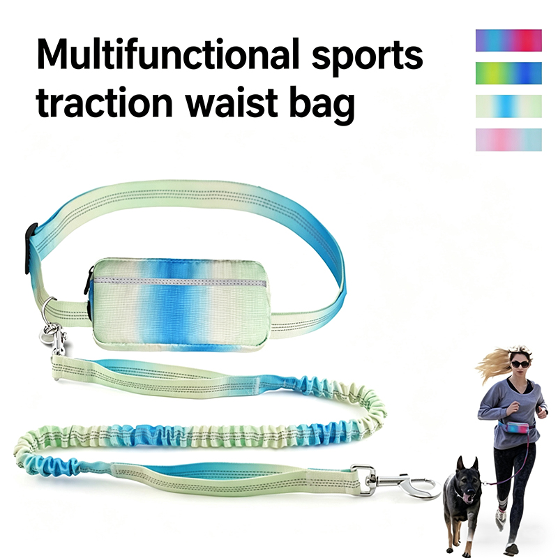 Hands Free Dog Running Leash Waist Belt - Dogs leash running elasticity handsfree dog