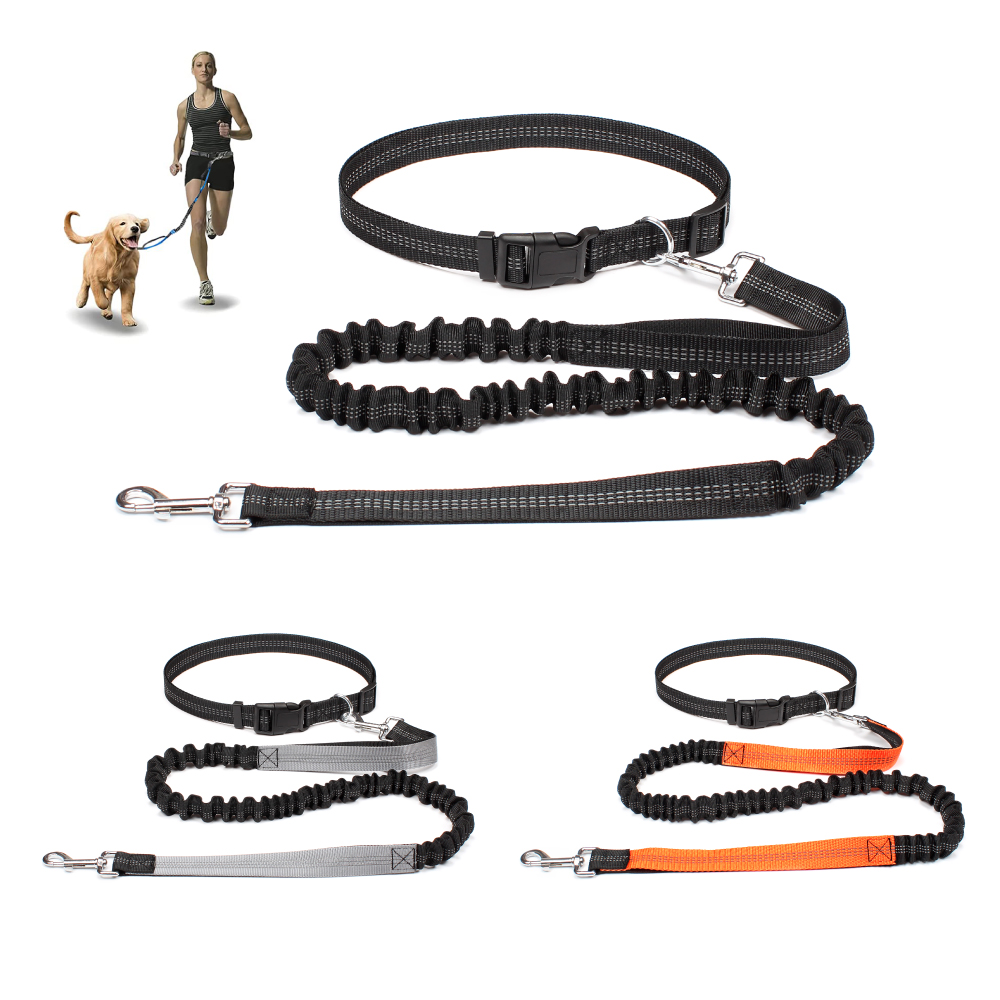 Hands Free Dog Running Leash Waist Belt - Hand Free Dog Leash for Pet