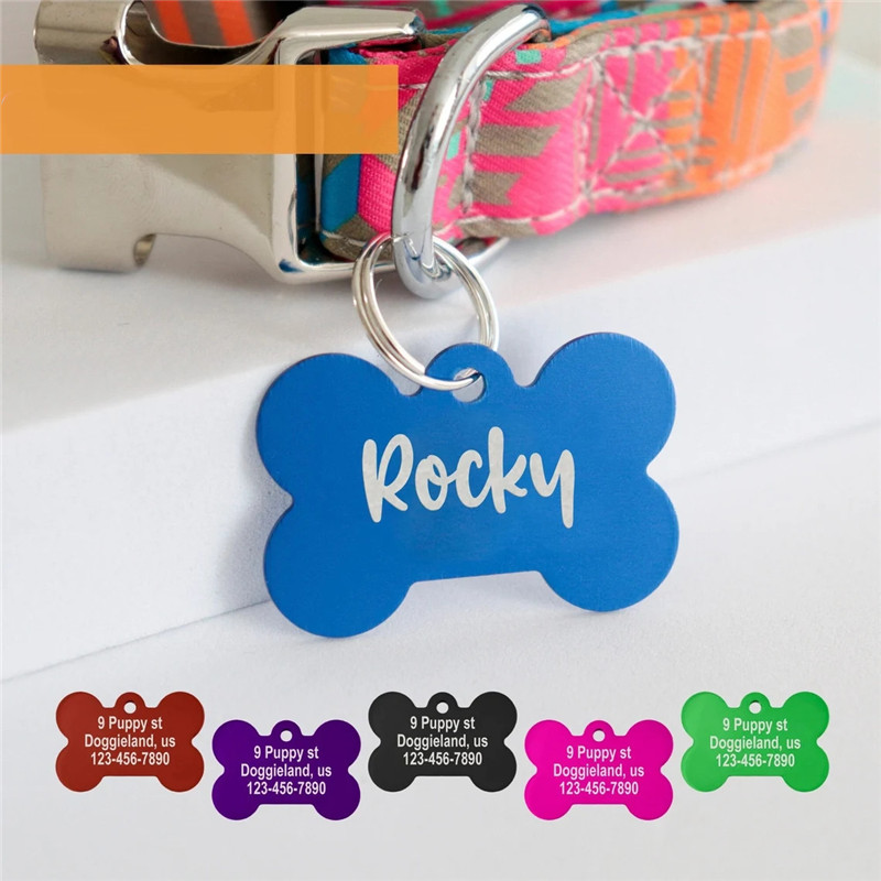 Reflective Dog Collar Personalized Engraved - Personalized Pet ID Tag Dog Cat