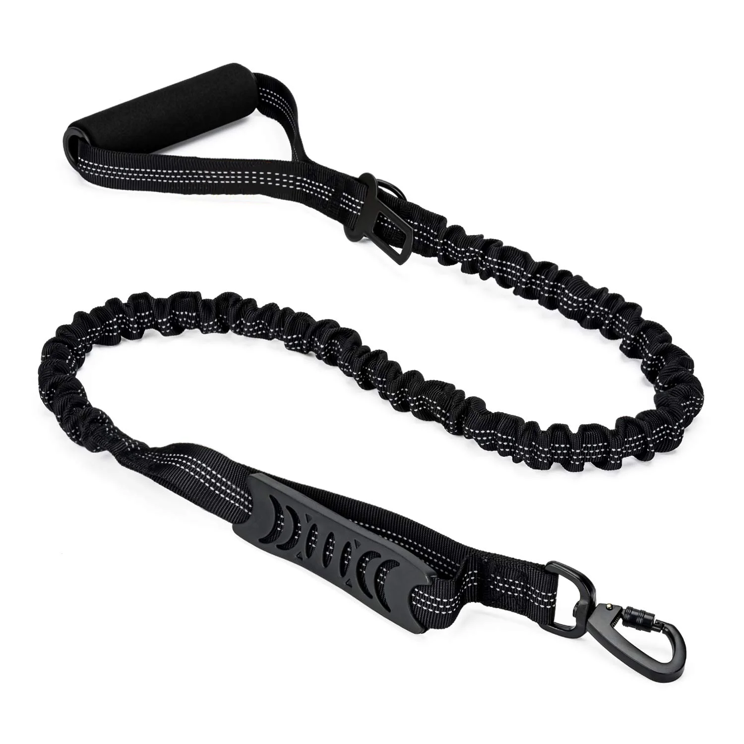 Bungee Dog Leash Shock Absorbing - Highly Reflective Heavy Duty Elastic Bungee