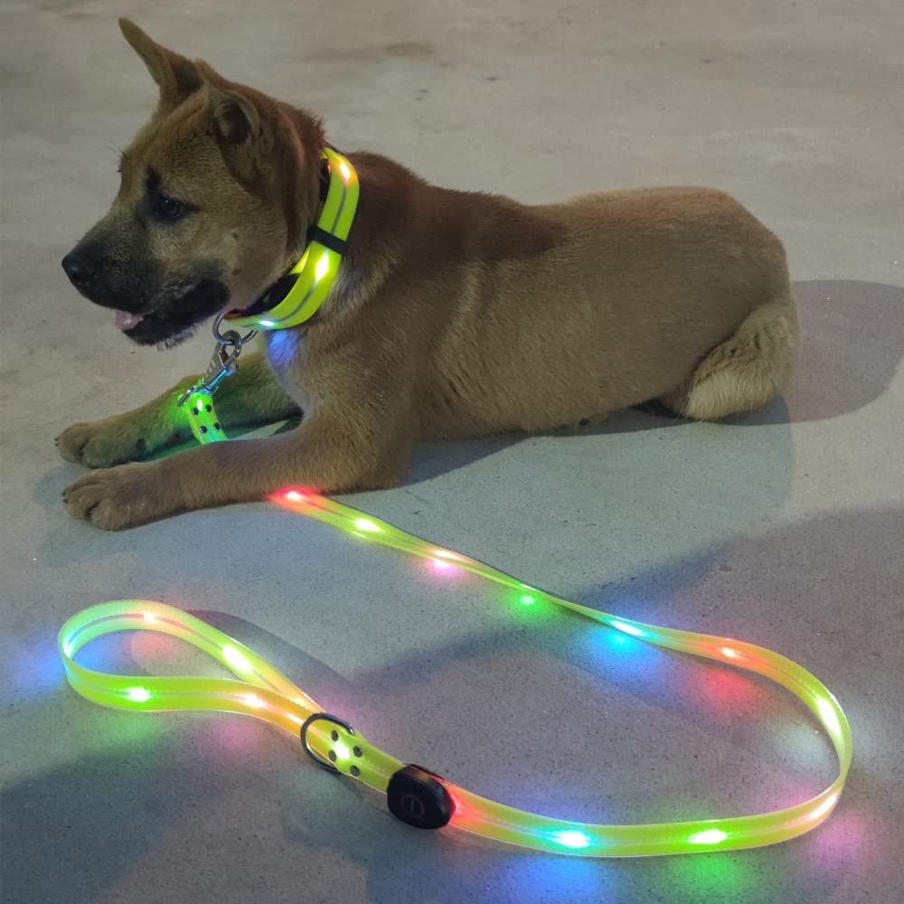 Led Dog Collar Glowing Rechargeable Usb - Cho Thú Cưng Chó Đèn LED