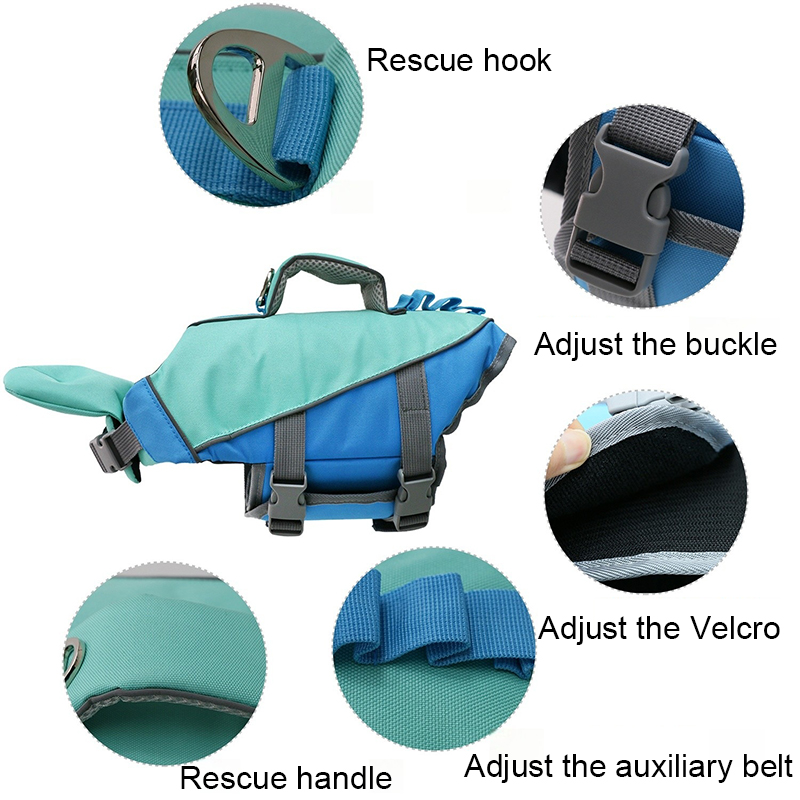 Dog Swimming Clothes Pet Dog L - đánh giá và giá Dog Life Jacket Vest Buoyancy Handle