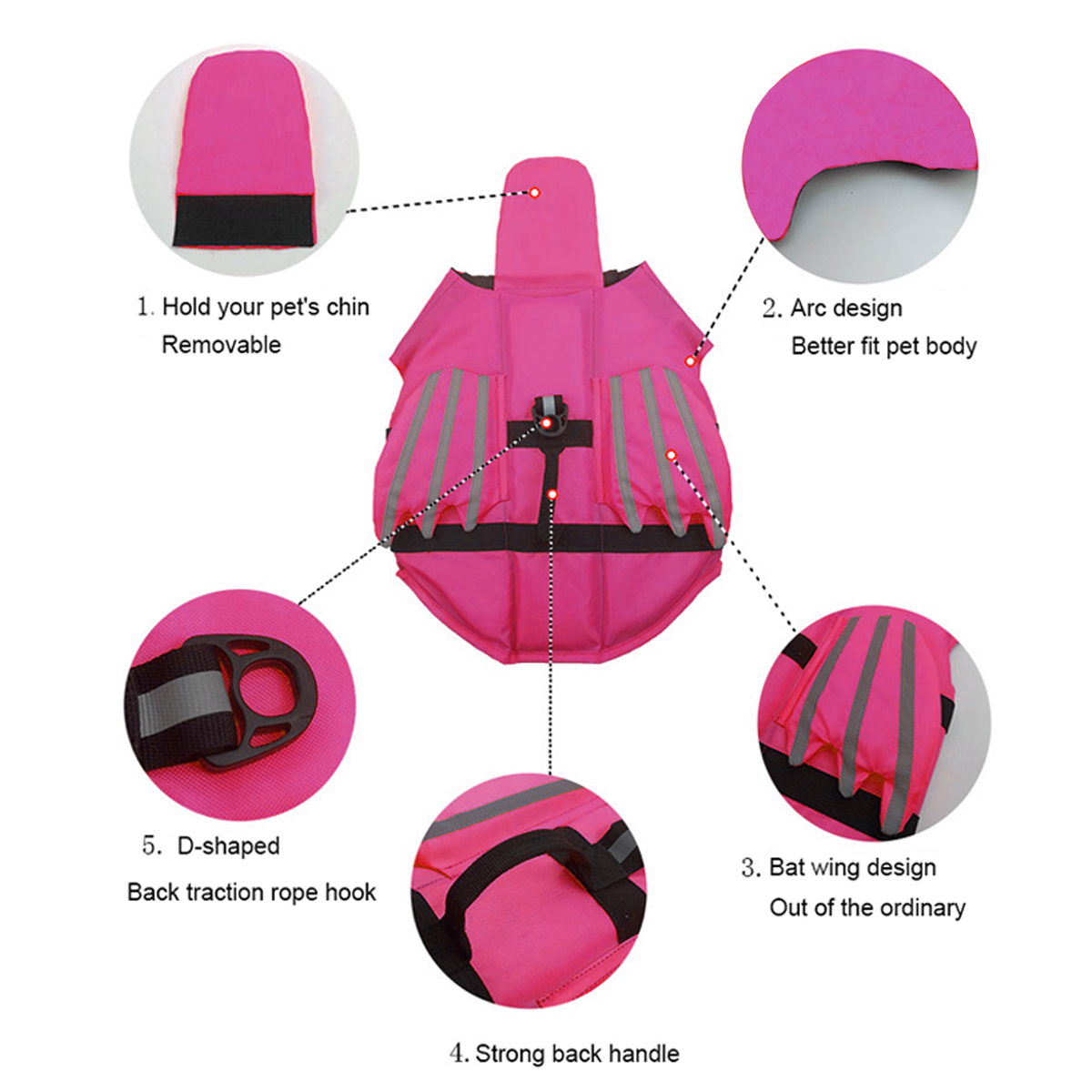 Dog Life Jacket Dog Safety Ves - đánh giá và giá Dog Life Jacket Vest Buoyancy Handle