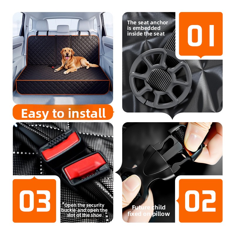 Pet Car Seat Isolation Mat Dog - đánh giá và giá Dog Car Seat Cover Waterproof Back Seat