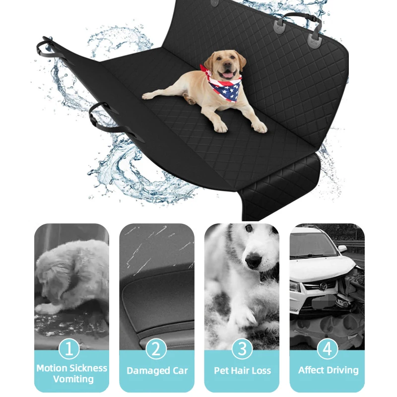 Dog Car Seat Cover Waterproof  - đánh giá và giá Dog Car Seat Cover Waterproof Back Seat