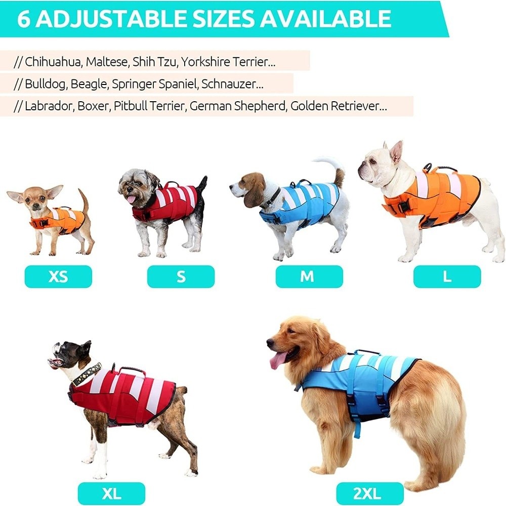 Reflective Dog Life Jacket Sup - đánh giá và giá Dog Life Jacket Vest Buoyancy Handle