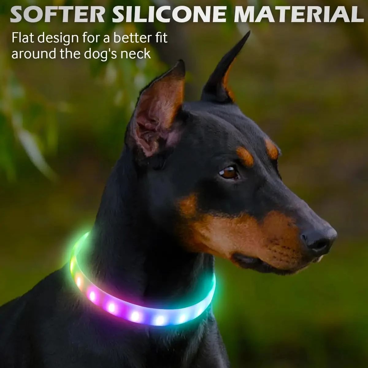 USB Rechargeable Glowing Colla - đánh giá và giá Led Dog Collar Glowing Rechargeable Usb