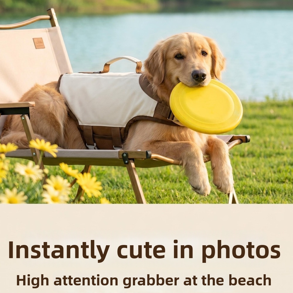 Adjustable Dog Life Jacket Bre - đánh giá và giá Dog Life Jacket Vest Buoyancy Handle