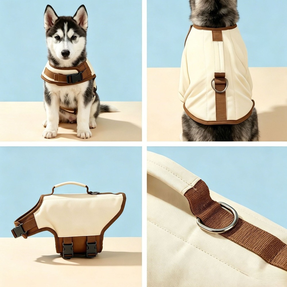 Adjustable Dog Life Jacket Bre - đánh giá và giá Dog Life Jacket Vest Buoyancy Handle