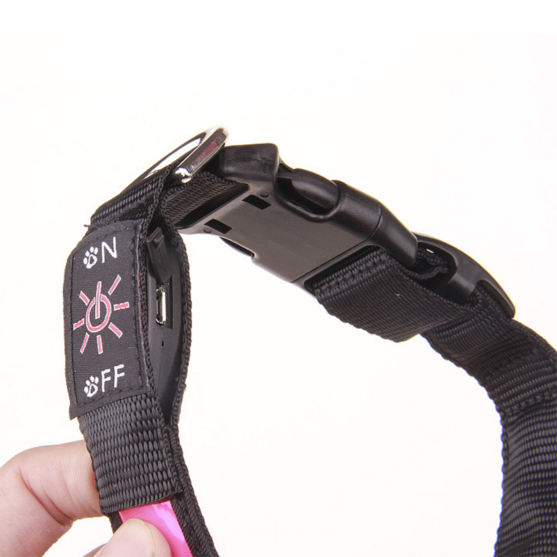 Pinkycolor Đèn LED Sạc Cổng US - đánh giá và giá Led Dog Collar Glowing Rechargeable Usb