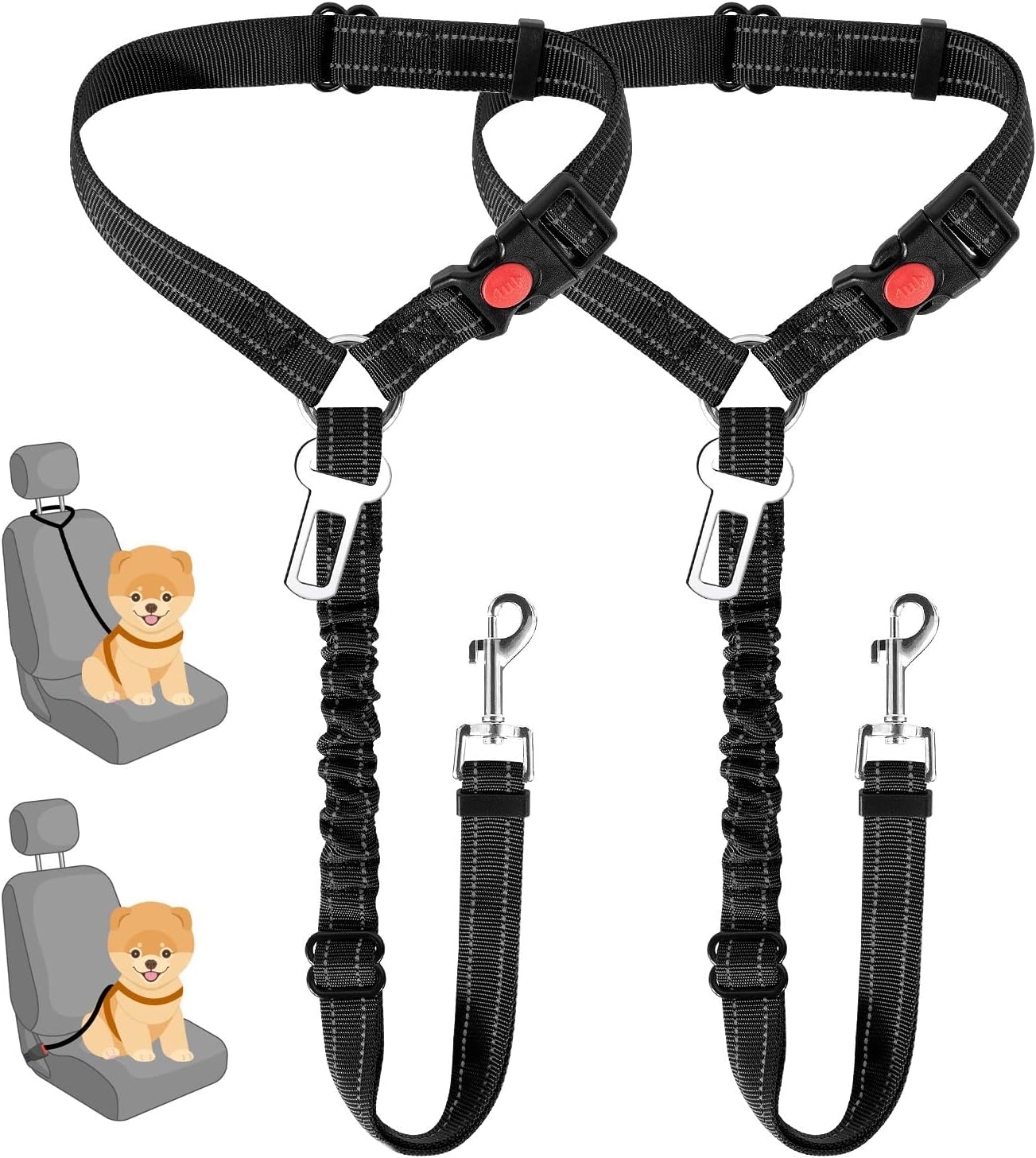 Dog Seat Belt for Car,Dog Car  - đánh giá và giá Dog Seat Belt Harness Safety Tether