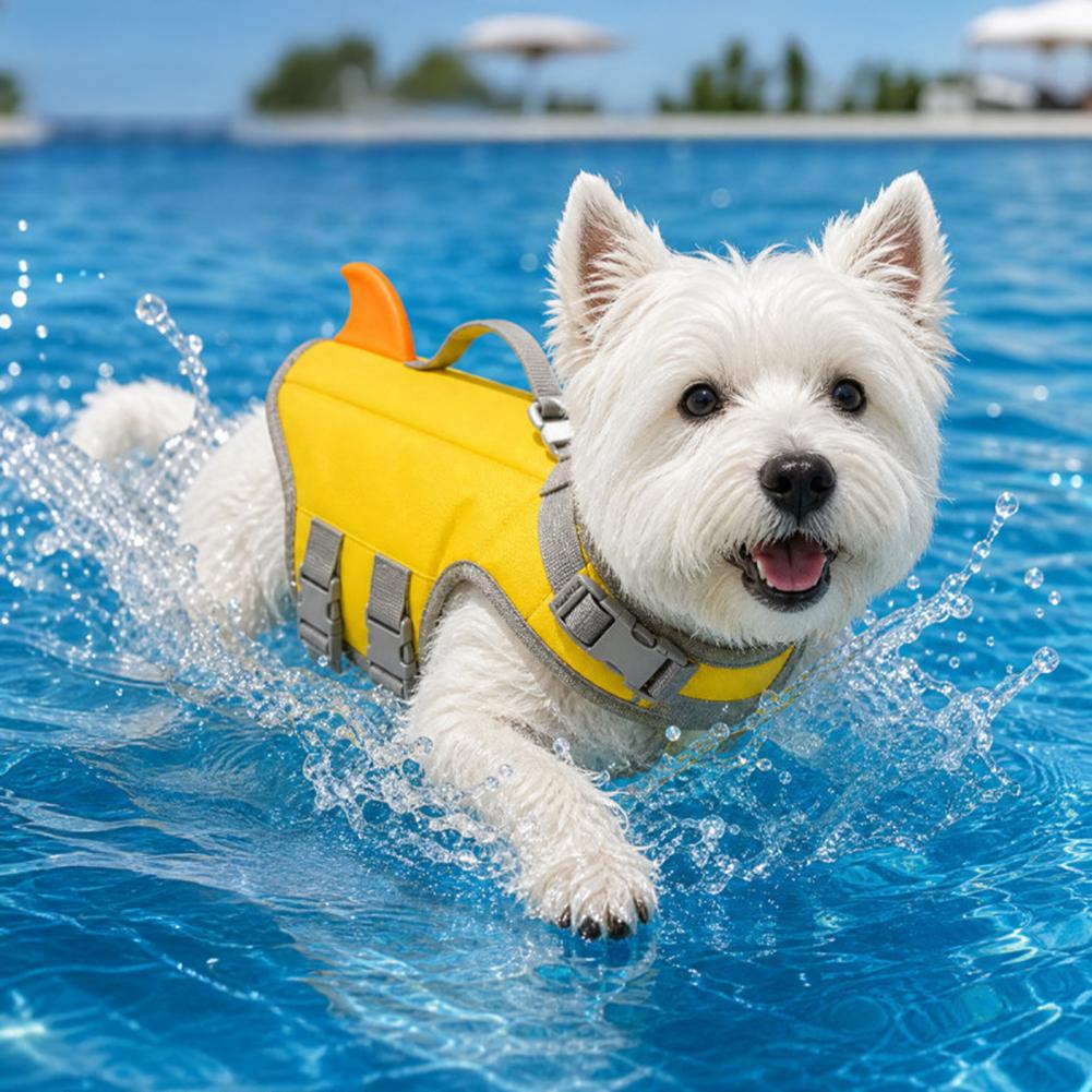 Dog Life Jacket, High Buoyancy - đánh giá và giá Dog Life Jacket Vest Buoyancy Handle