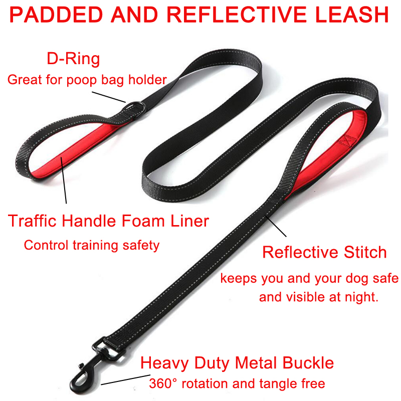 6ft Dog Leash Heavy Duty Traff - đánh giá và giá Heavy Duty Dog Leash Rope 6Ft Padded