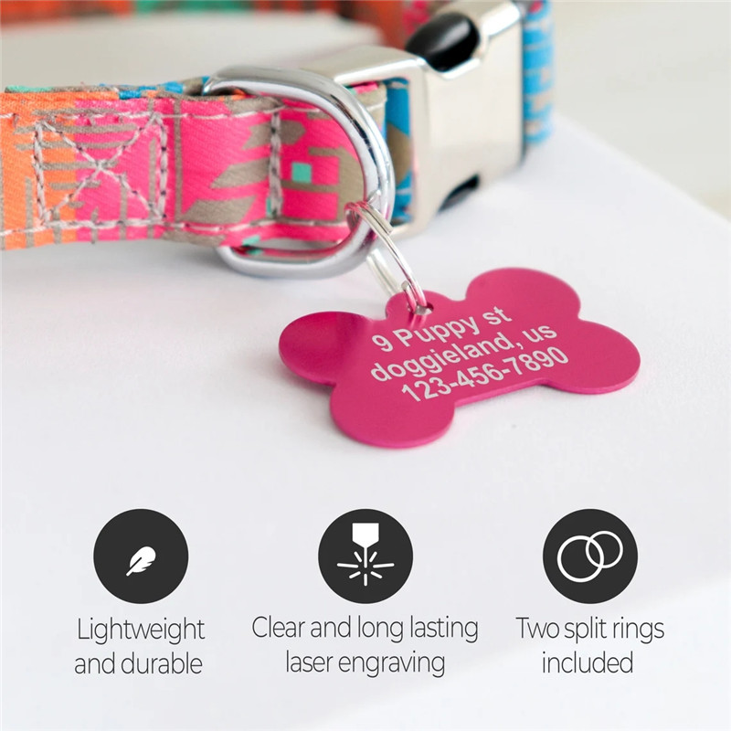 Personalized Pet ID Tag Dog Ca - đánh giá và giá Reflective Dog Collar Personalized Engraved