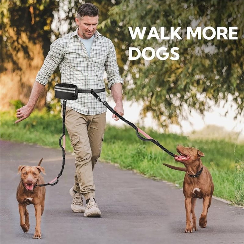 B-Est Zipper Pouch For Dog Lea - đánh giá và giá Hands Free Dog Running Leash Waist Belt