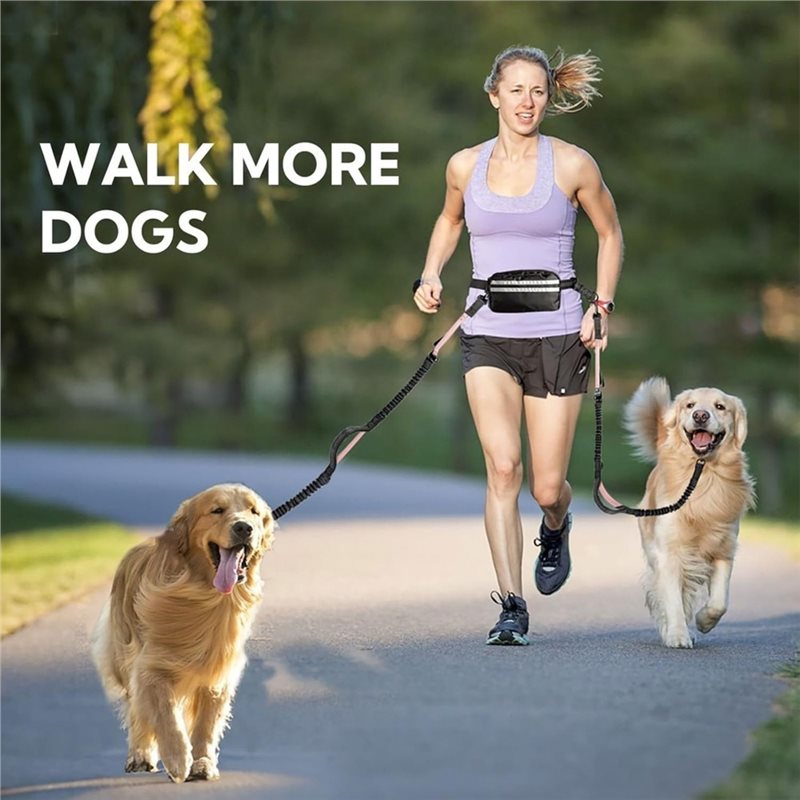 B-Est Zipper Pouch For Dog Lea - đánh giá và giá Hands Free Dog Running Leash Waist Belt