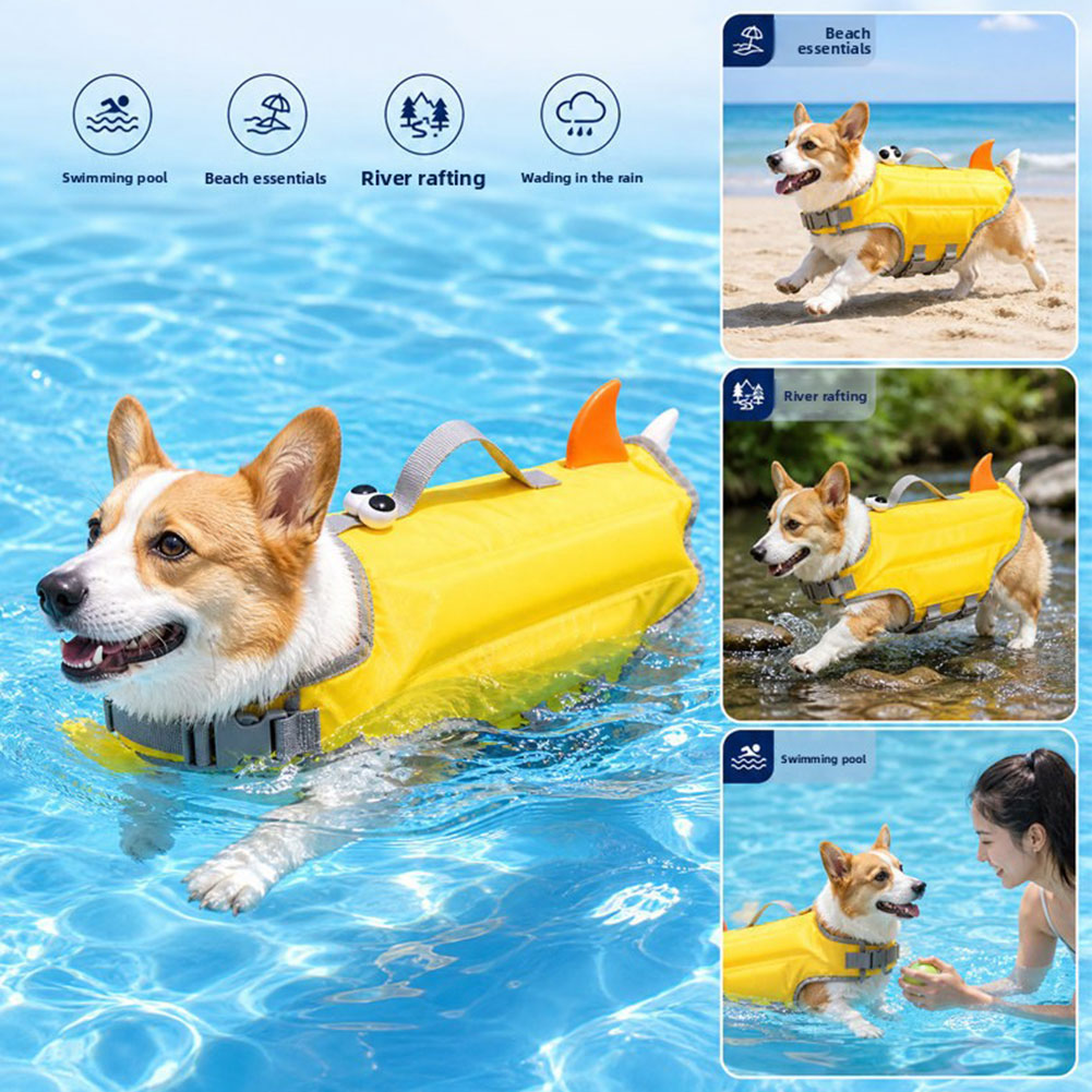 Dog Life Jackets High-Buoyancy - đánh giá và giá Dog Life Jacket Vest Buoyancy Handle