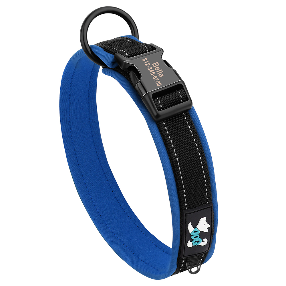 Personalized Dog Collar Reflec - đánh giá và giá Reflective Dog Collar Personalized Engraved
