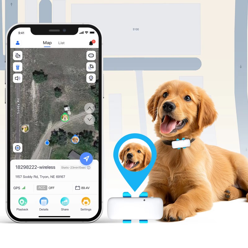Smart Pet GPS Tracker Collar f - đánh giá và giá Dog Gps Tracker Collar 4G Waterproof