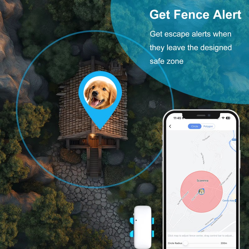 Smart Pet GPS Tracker Collar f - đánh giá và giá Dog Gps Tracker Collar 4G Waterproof