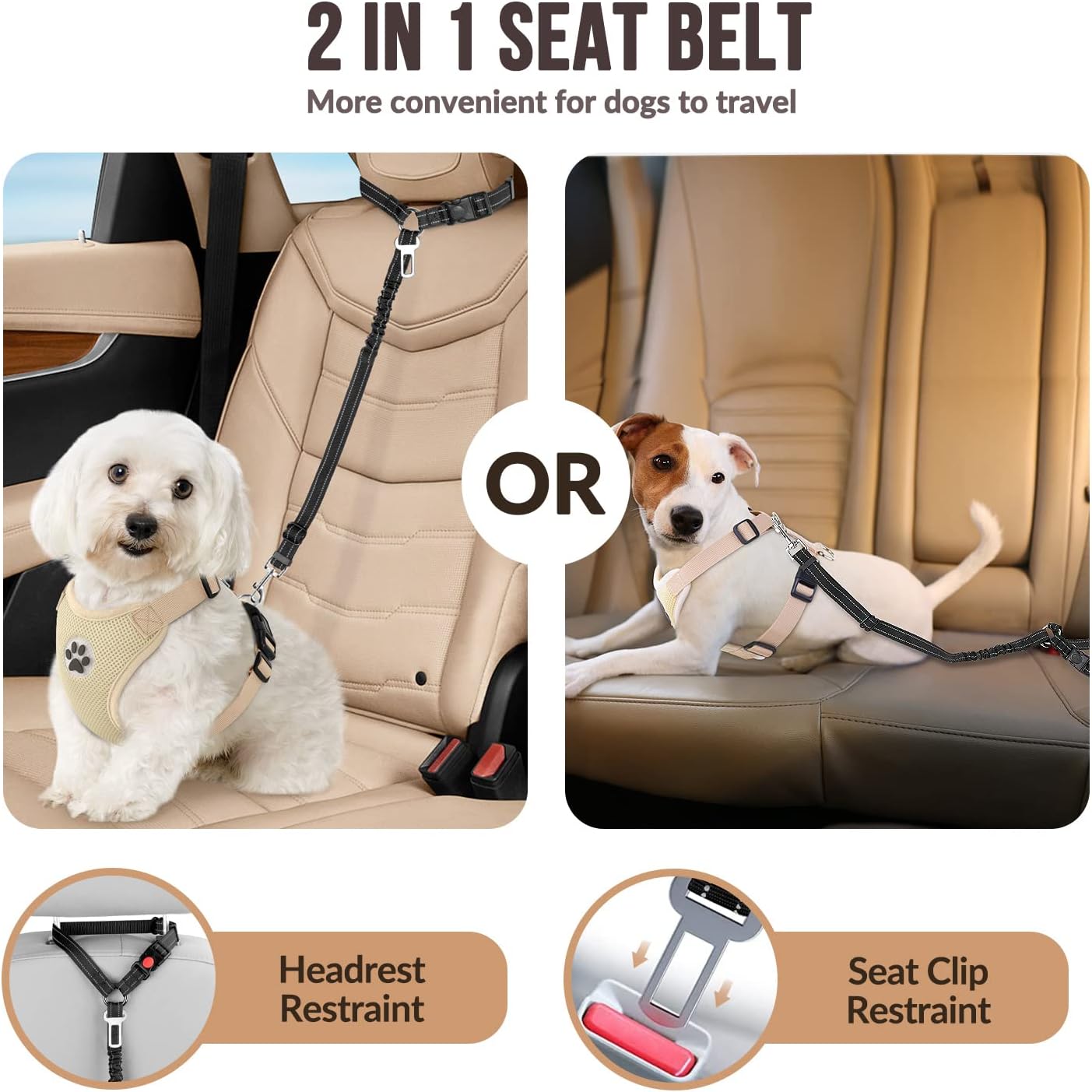 Dog Safety Tether Dog Seat Bel - đánh giá và giá Dog Seat Belt Harness Safety Tether