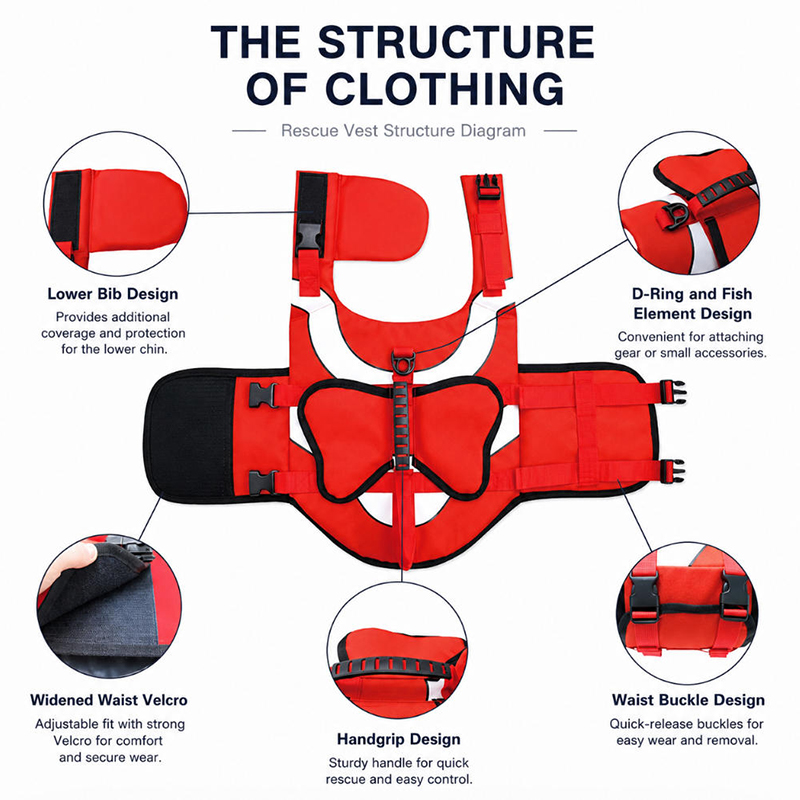 Dog Life Jacket Dog Safety Ves - đánh giá và giá Dog Life Jacket Vest Buoyancy Handle