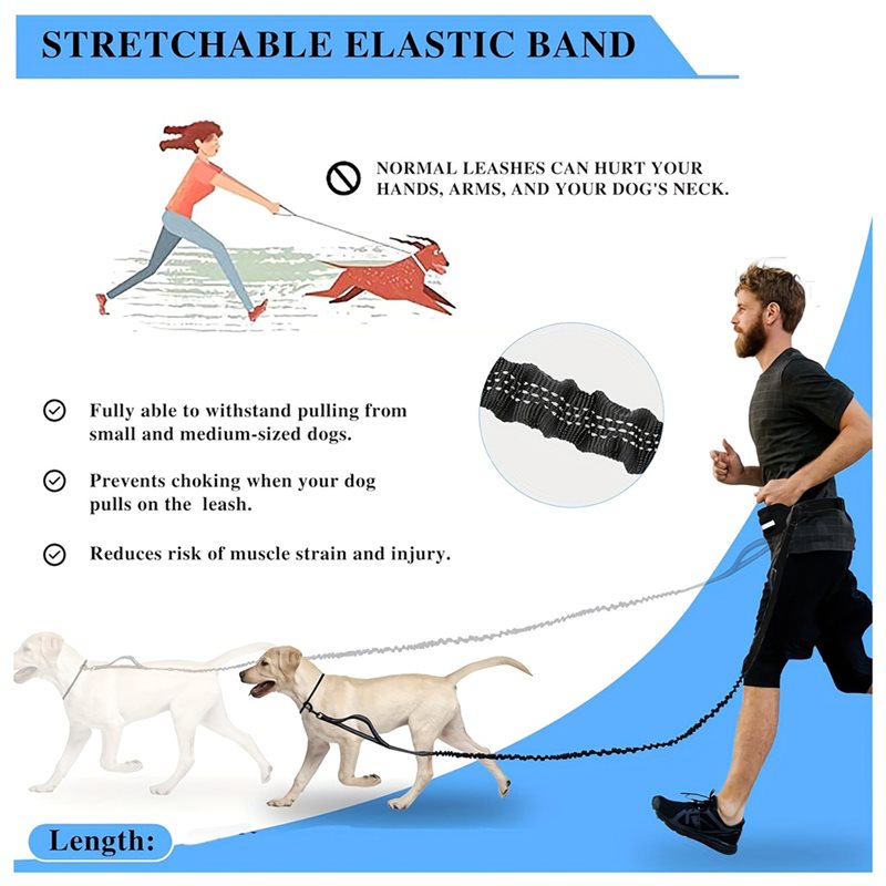 Chest Strap Dog Leash Hand Fre - đánh giá và giá Hands Free Dog Running Leash Waist Belt