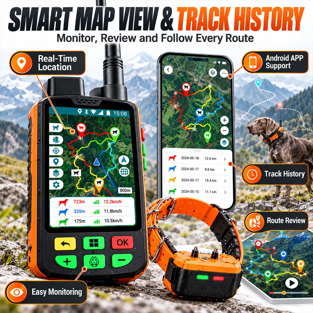 SIHAO Pet Training Tracker VHF - đánh giá và giá Dog Gps Tracker Collar 4G Waterproof