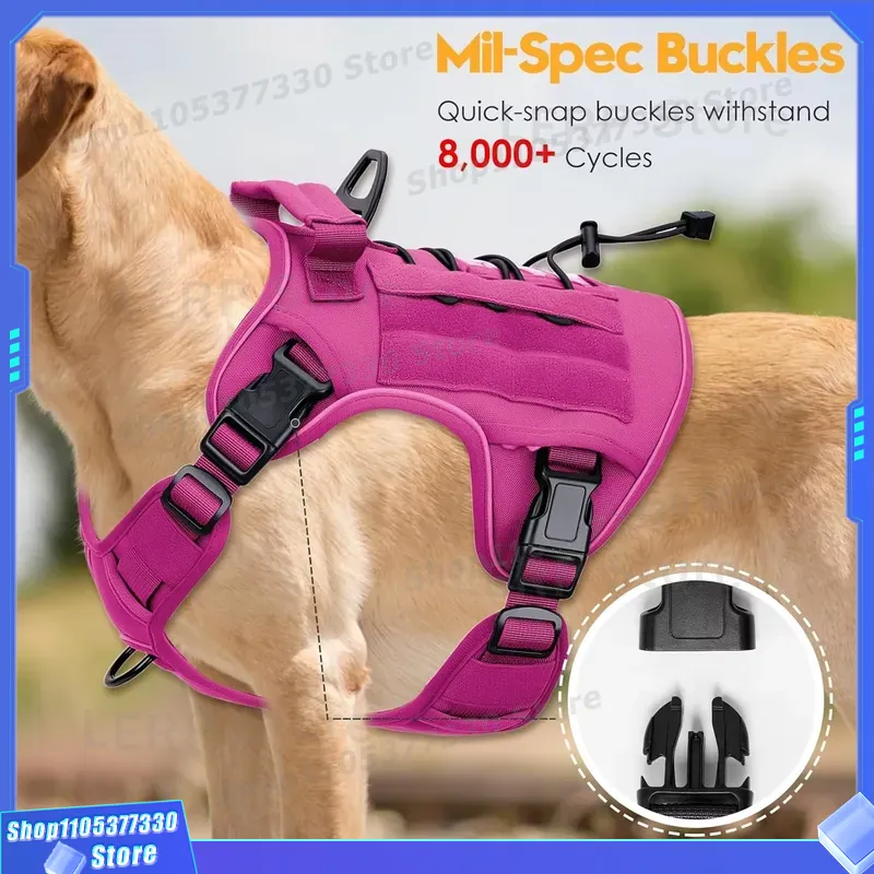 Heavy Duty Tactical Dog Harnes - đánh giá và giá Tactical Dog Harness Military K9 Molle