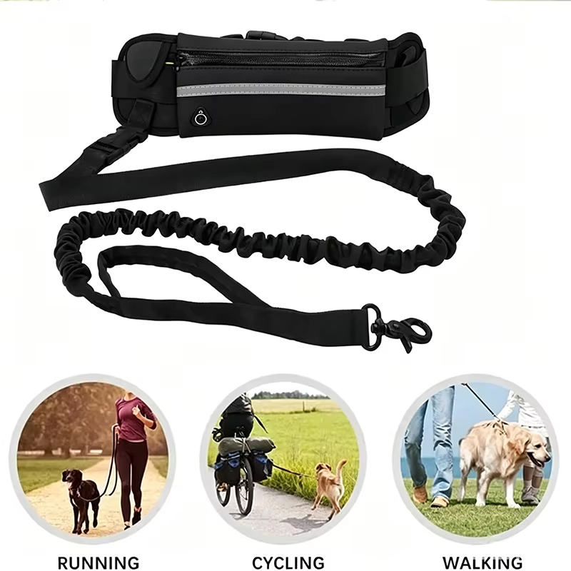 Hands Free Dog Leash Reflectiv - đánh giá và giá Hands Free Dog Running Leash Waist Belt