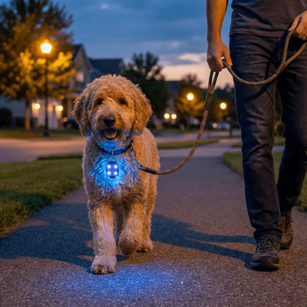 USB Rechargeable LED Pet Colla - đánh giá và giá Led Dog Collar Glowing Rechargeable Usb