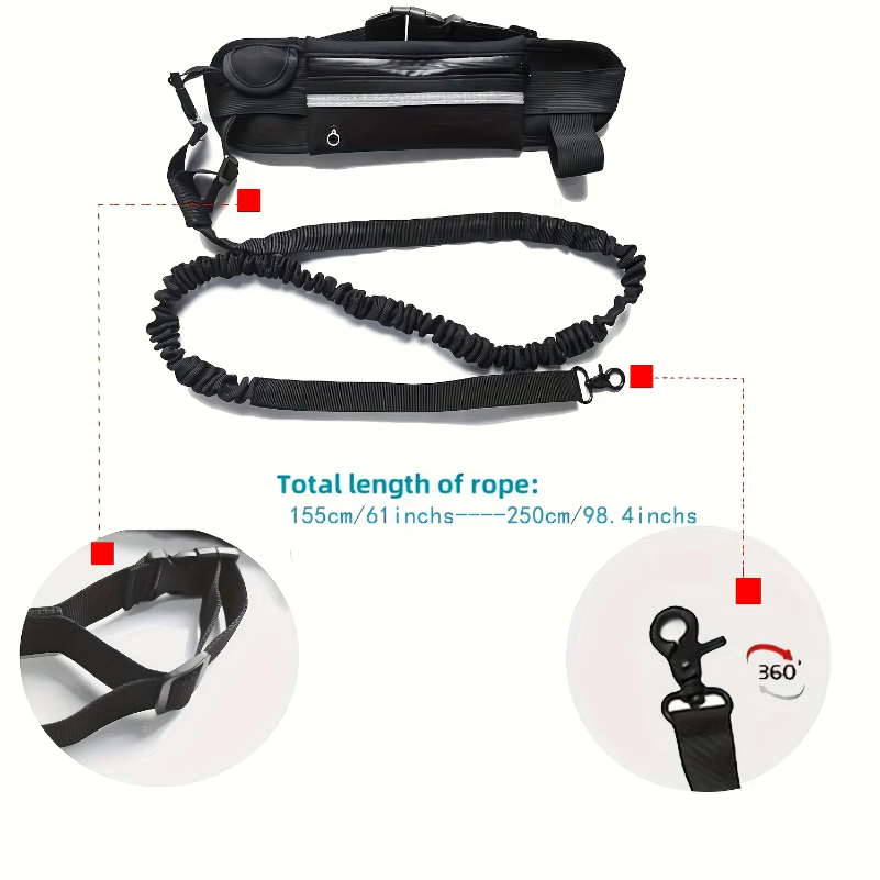 Hand Free Dog Leash for Pet Wa - đánh giá và giá Hands Free Dog Running Leash Waist Belt