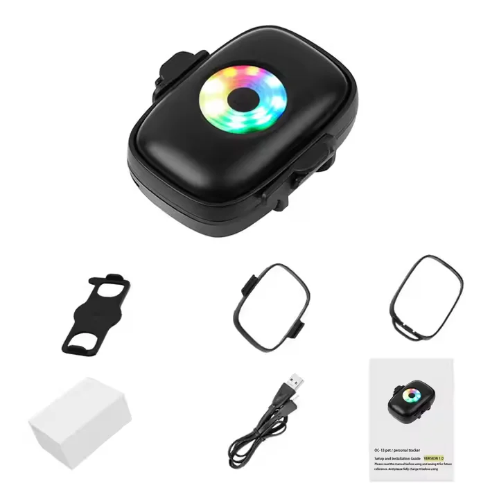 Colored Light Portable 4G GPS  - đánh giá và giá Dog Gps Tracker Collar 4G Waterproof