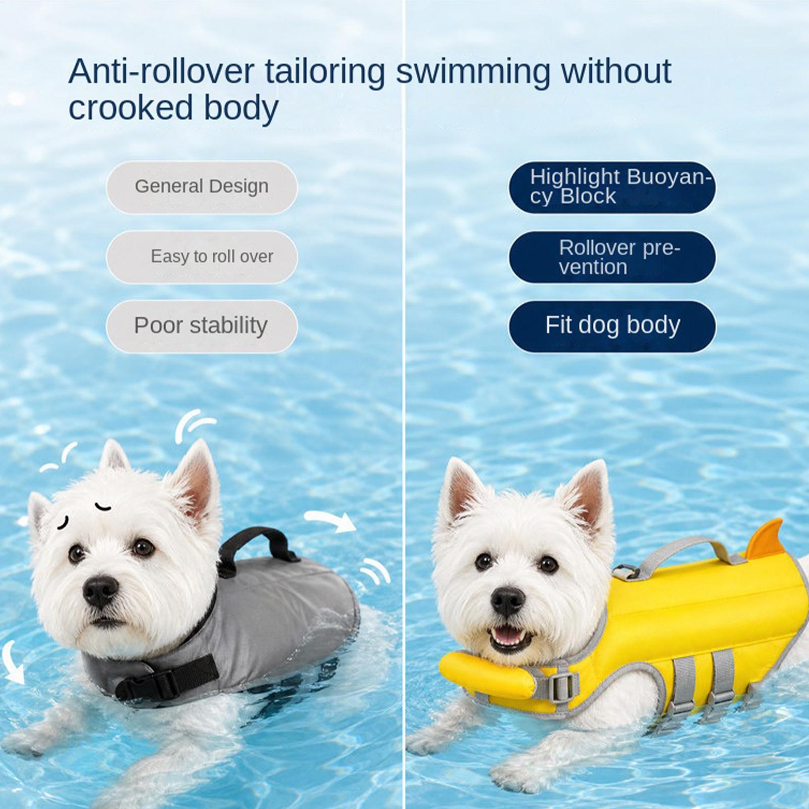 Dog Life Vest High Buoyancy Pe - đánh giá và giá Dog Life Jacket Vest Buoyancy Handle