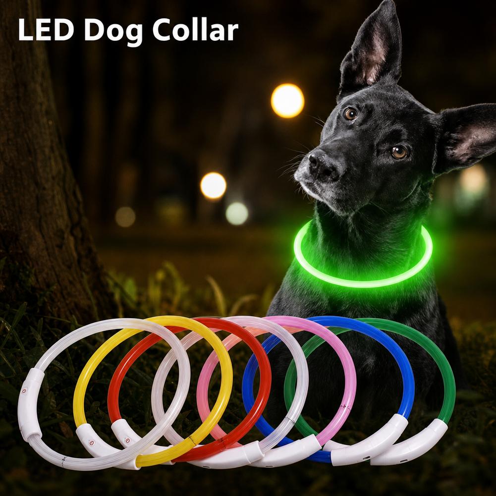 LED Dog Collar USB Rechargeabl - đánh giá và giá Led Dog Collar Glowing Rechargeable Usb