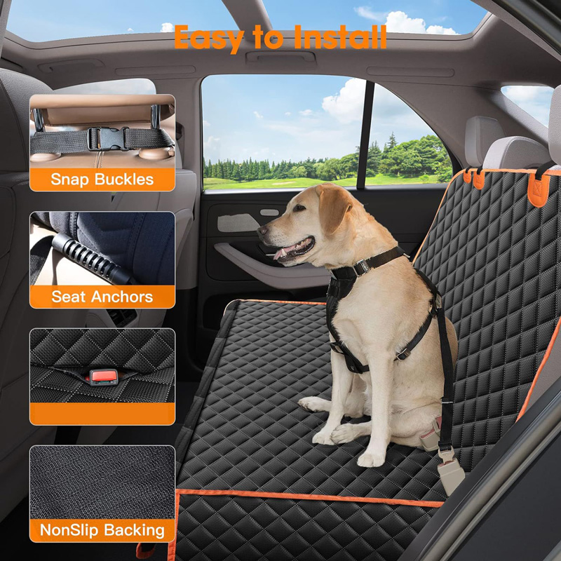 Dog Car Seat Cover Waterproof  - đánh giá và giá Dog Car Seat Cover Waterproof Back Seat