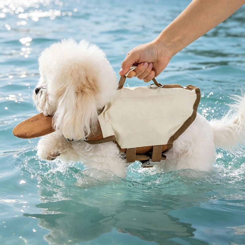 Dog Life Jacket with Rescue Ha - đánh giá và giá Dog Life Jacket Vest Buoyancy Handle