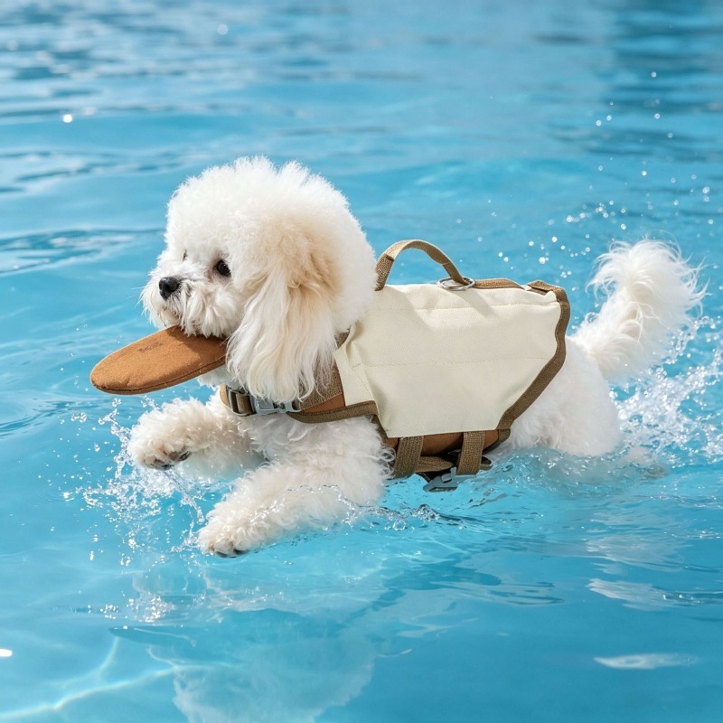 Dog Life Jacket with Rescue Ha - đánh giá và giá Dog Life Jacket Vest Buoyancy Handle