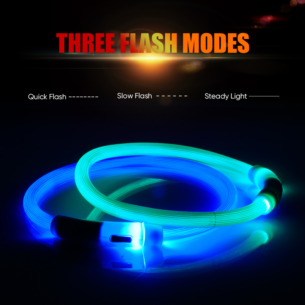 Đèn LED Nhiều Màu Thú Cưng Cổ  - đánh giá và giá Led Dog Collar Glowing Rechargeable Usb