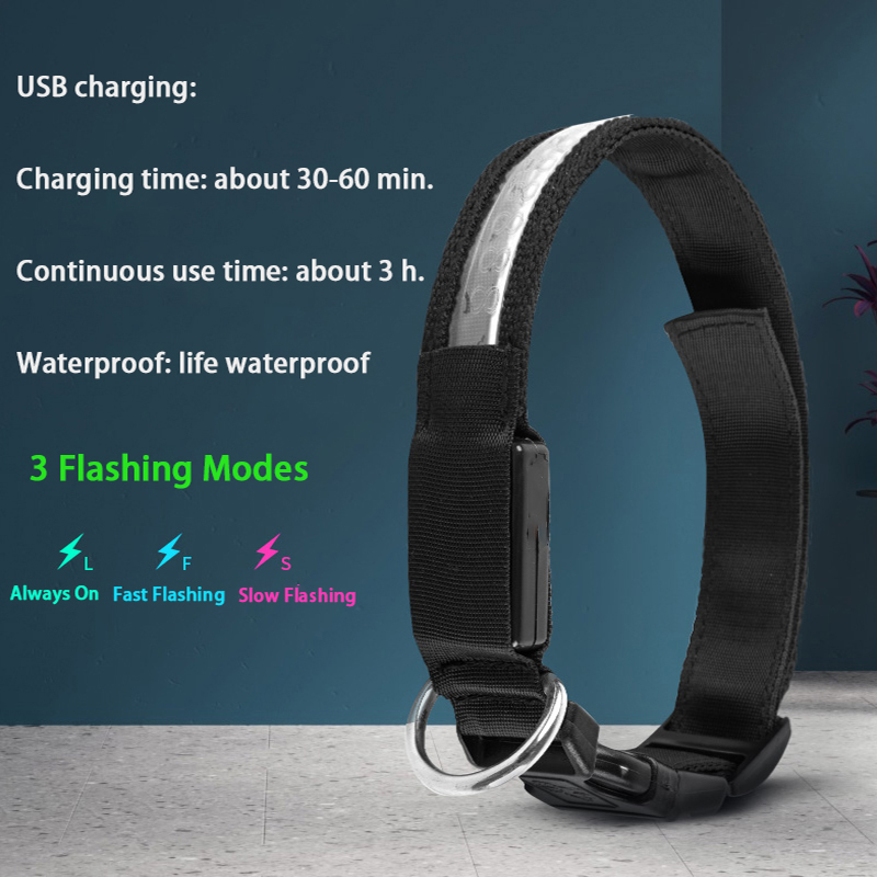 Khắc ID LED Cổ Chó Dạ Quang US - đánh giá và giá Reflective Dog Collar Personalized Engraved