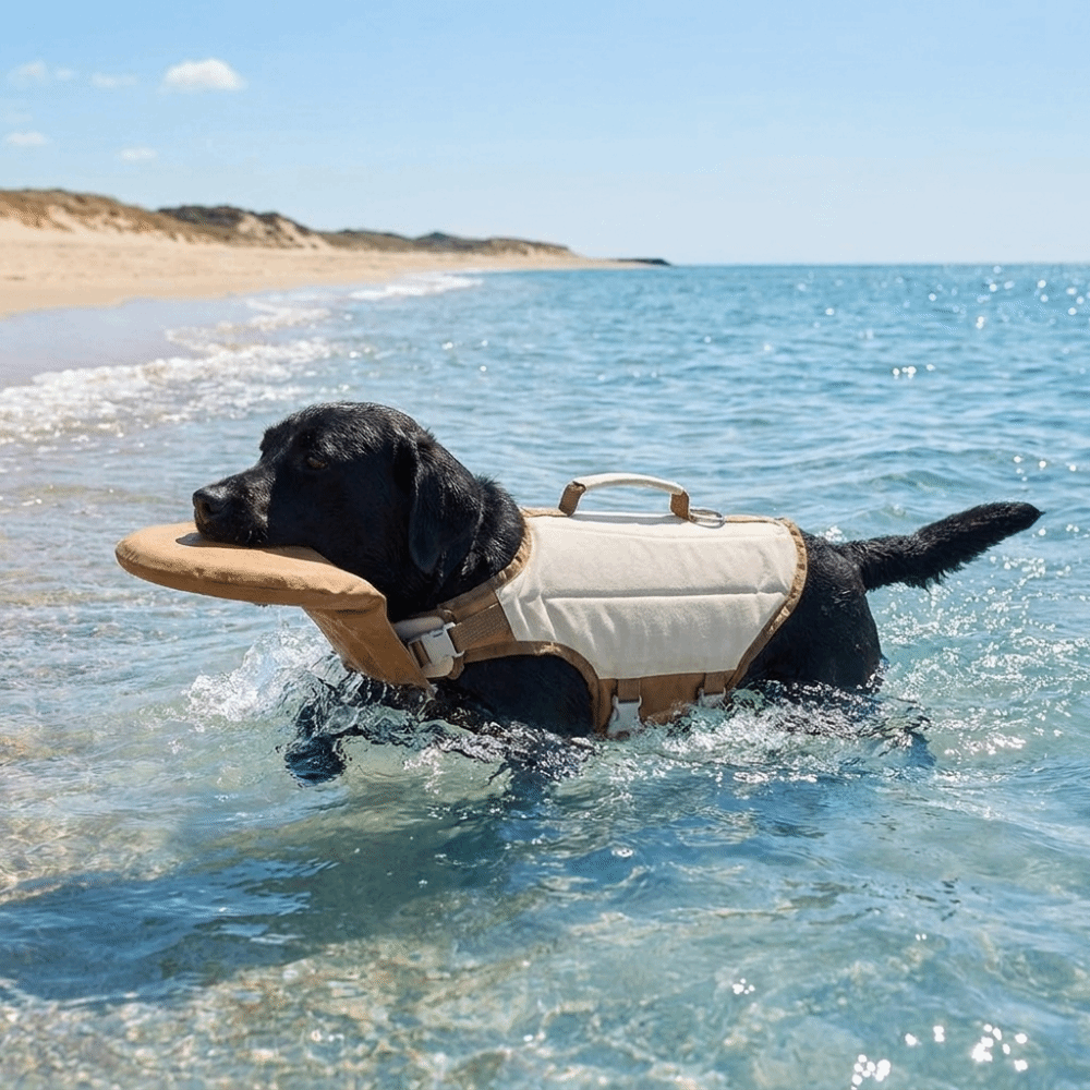 Adjustable Dog Life Jacket Hig - đánh giá và giá Dog Life Jacket Vest Buoyancy Handle