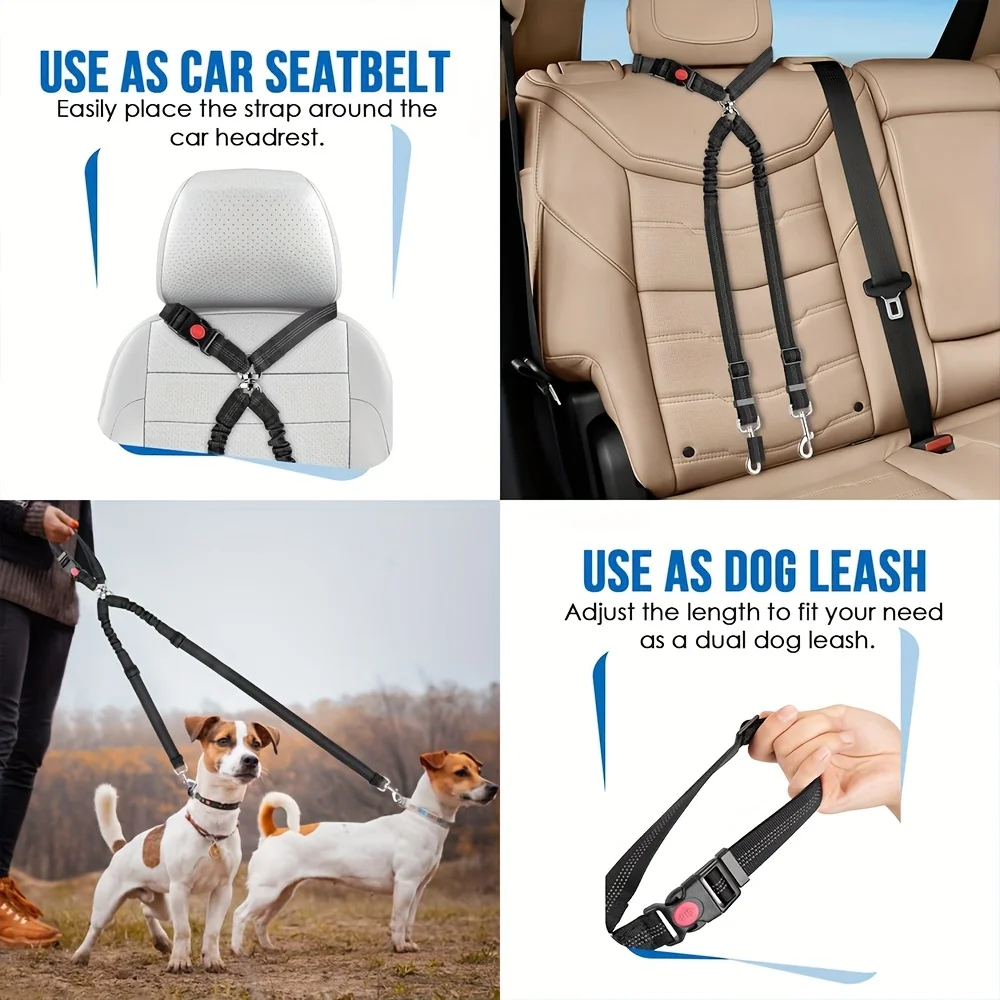 Dog Seat Belt for Car,Dog Car  - đánh giá và giá Dog Seat Belt Harness Safety Tether