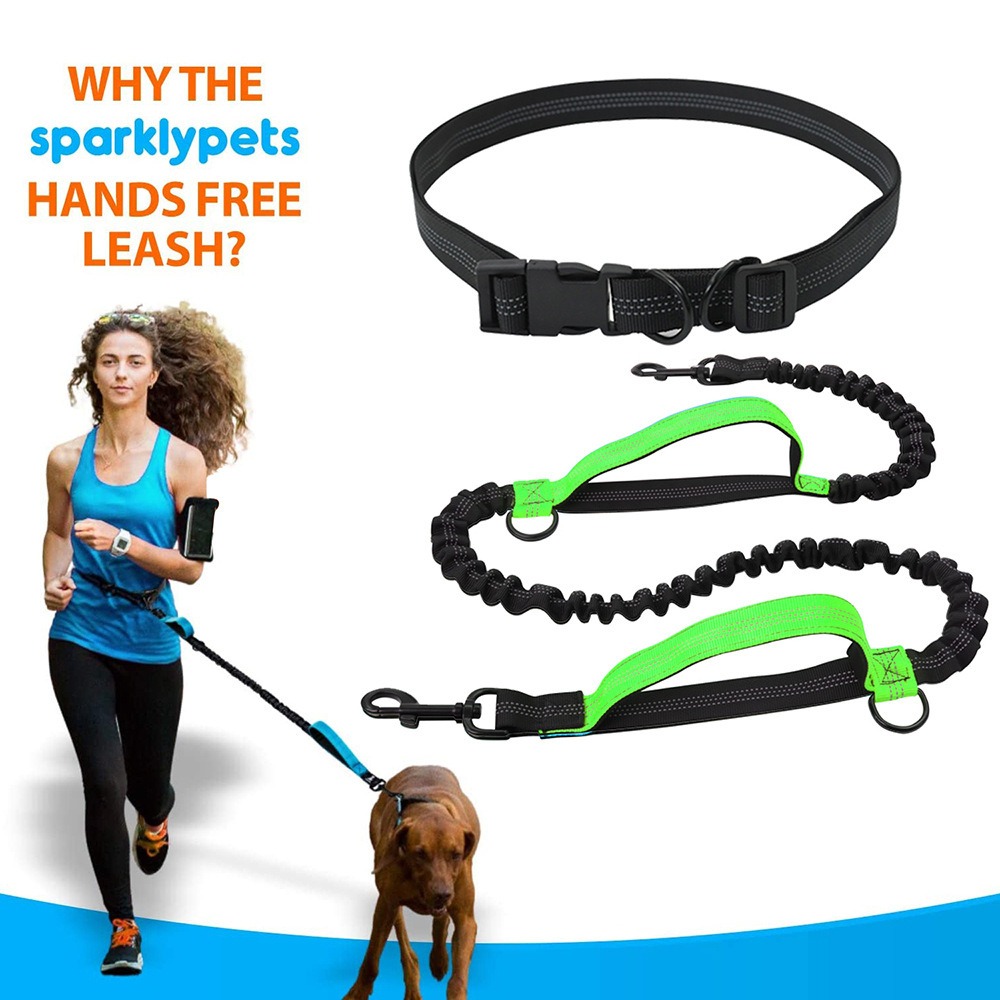 Hands Free Dog Leash, Reflecti - đánh giá và giá Hands Free Dog Running Leash Waist Belt