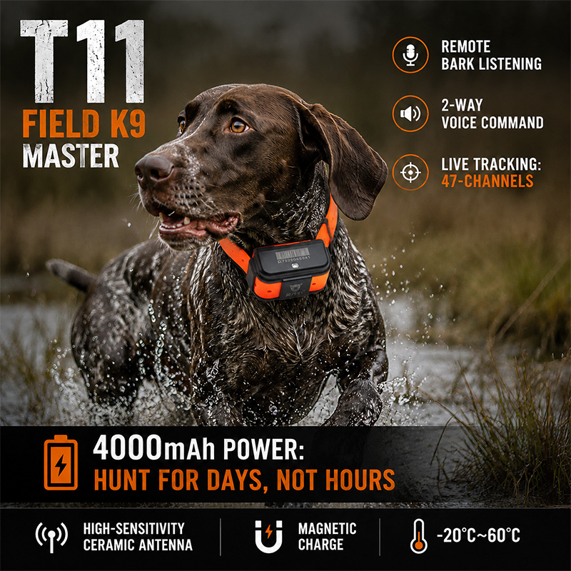 T11 4G GPS Dog Tracker Hunting - đánh giá và giá Dog Gps Tracker Collar 4G Waterproof