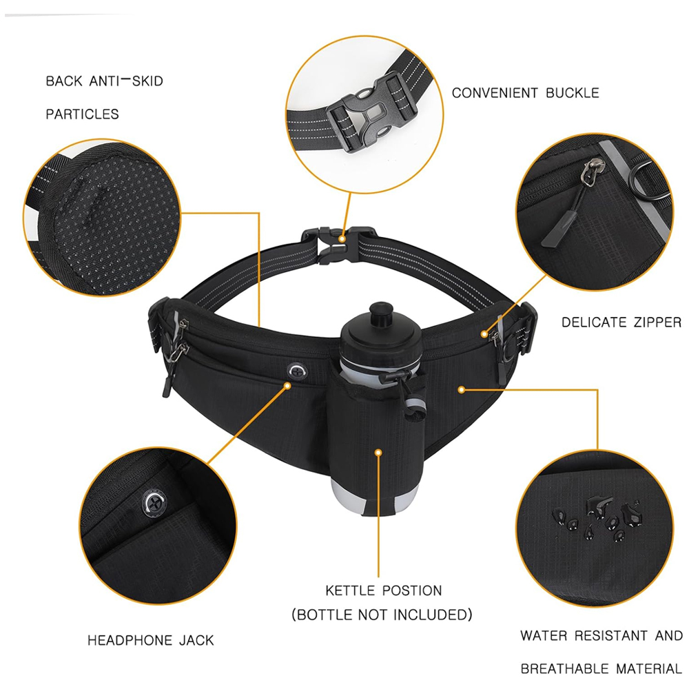 1PCS Fanny Pack with Water Bot - đánh giá và giá Hands Free Dog Running Leash Waist Belt