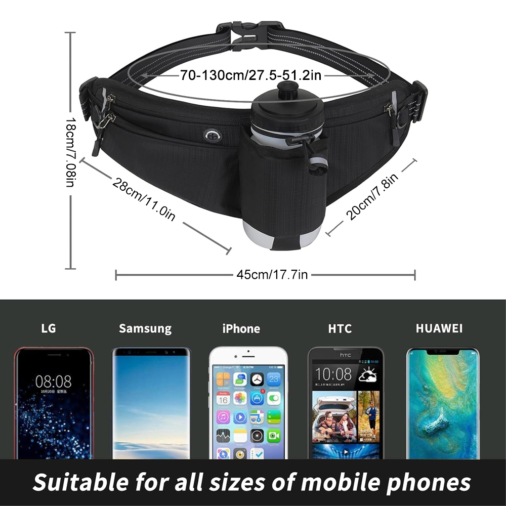 1PCS Fanny Pack with Water Bot - đánh giá và giá Hands Free Dog Running Leash Waist Belt