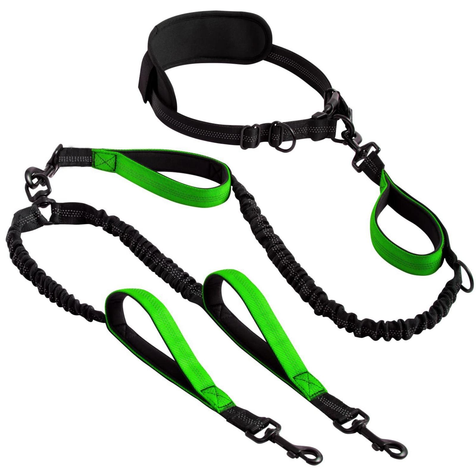 Dual Head Leash Hands Free Dog - đánh giá và giá Hands Free Dog Running Leash Waist Belt